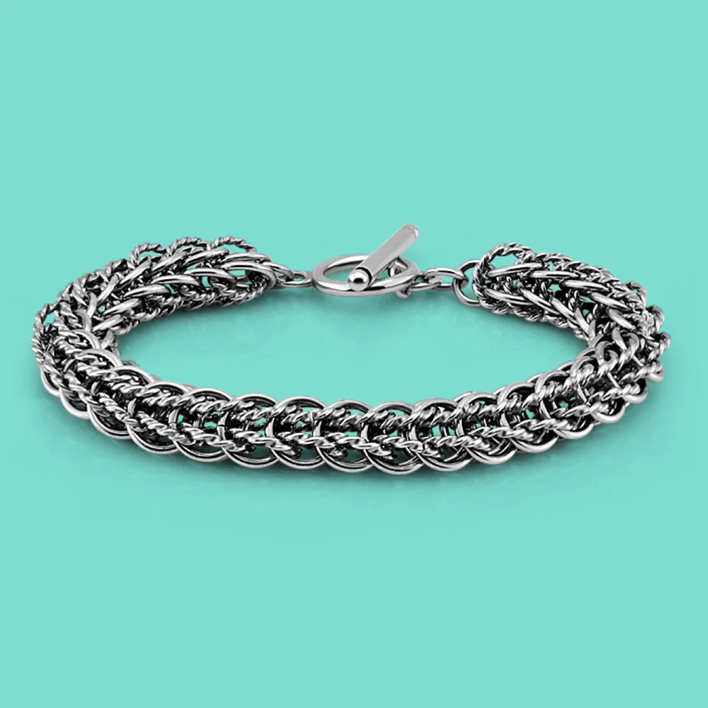 Creative Original 925 Sterling Silver Bracelet Men's Thai Silver Bone Shape Bracelet Vintage Silver Jewelry Special Chain
Creative Original 925 Sterling Silver Bracelet Men's Thai Silver Bone Shape Bracelet Vintage Silver Jewelry Special Chain