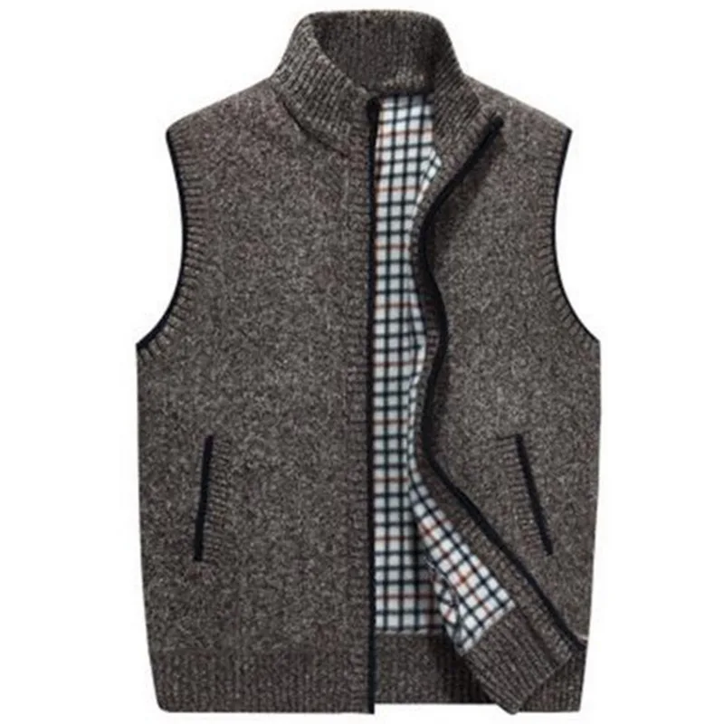 2020 New Mens Winter Wool Sweater Vest Mens Sleeveless Knitted Vest Jacket Warm Fleece Sweatercoat Plus SIze
2020 New Mens Winter Wool Sweater Vest Mens Sleeveless Knitted Vest Jacket Warm Fleece Sweatercoat Plus SIze