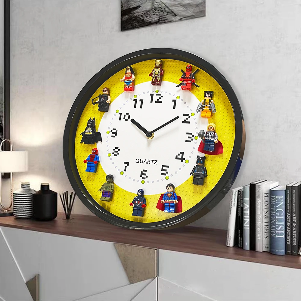 Building Blocks Wall Decorate the Clock Wall Clock Home Decore Wall Clock for Kids Rooms Three-Dimensional Minifigures
Building Blocks Wall Decorate the Clock Wall Clock Home Decore Wall Clock for Kids Rooms Three-Dimensional Minifigures