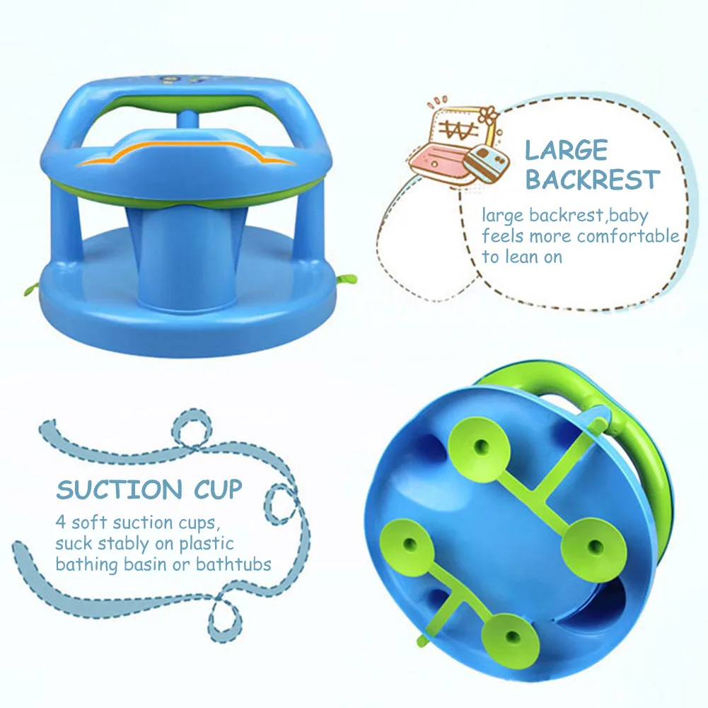 Baby Bath Seat With Backrest Support 4PCS Suction Cups Stable Sit-up Bathing Seat Child Bathtub Non-Slip Stool Baby Safety Seat
Baby Bath Seat With Backrest Support 4PCS Suction Cups Stable Sit-up Bathing Seat Child Bathtub Non-Slip Stool Baby Safety Seat