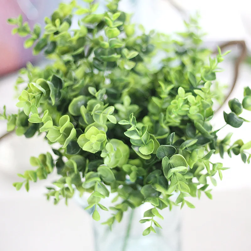 Rustic Green Artificial Plant Eucalyptus Plastic Money Leaves Grass Bush Home Decoration Flowers Arrangement
Rustic Green Artificial Plant Eucalyptus Plastic Money Leaves Grass Bush Home Decoration Flowers Arrangement