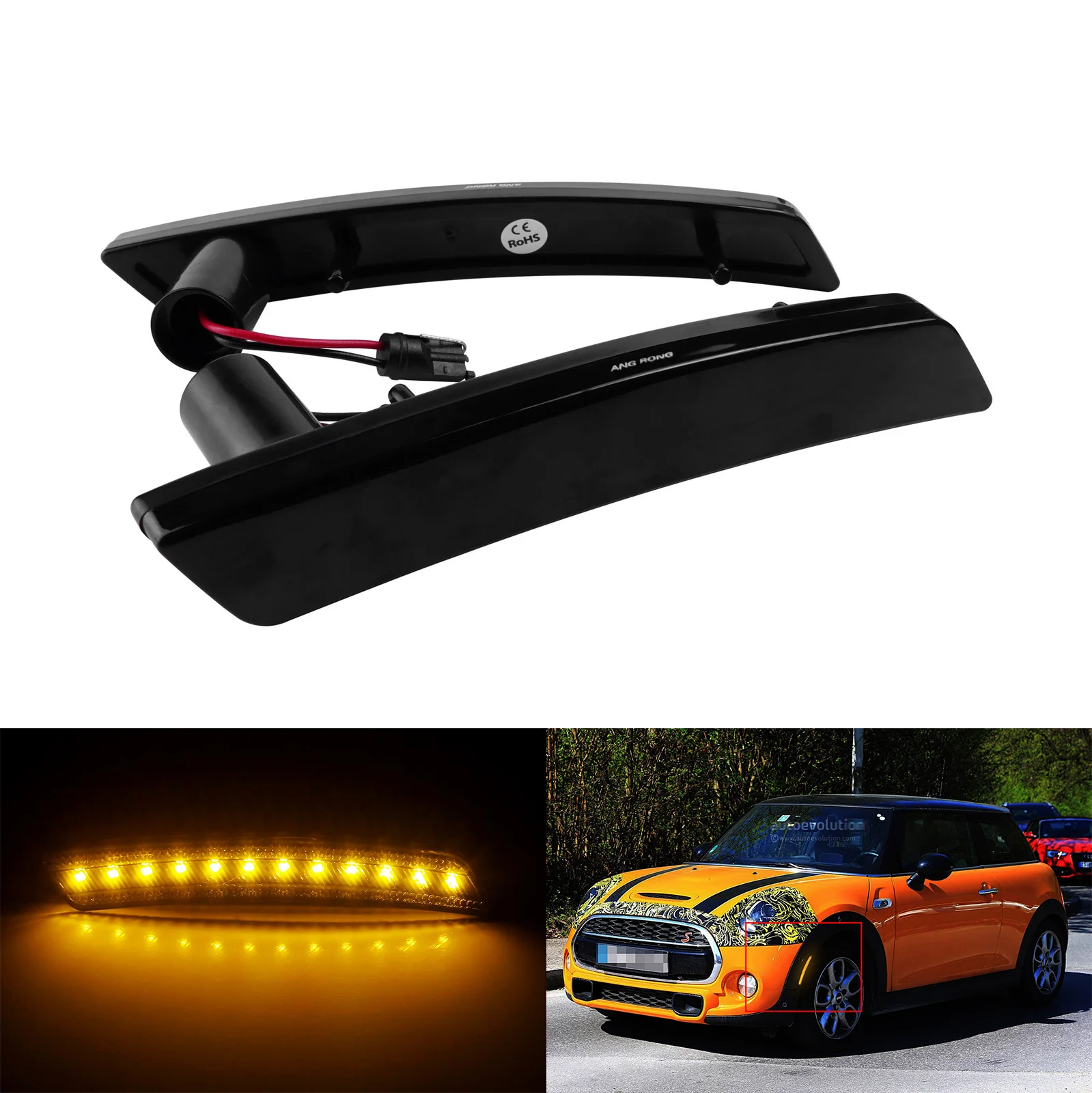 ANGRONG 2X LED Side Marker Indicator Light For Mini Cooper R55 R56 R57 R58 R60 R61 Paceman
ANGRONG 2X LED Side Marker Indicator Light For Mini Cooper R55 R56 R57 R58 R60 R61 Paceman
