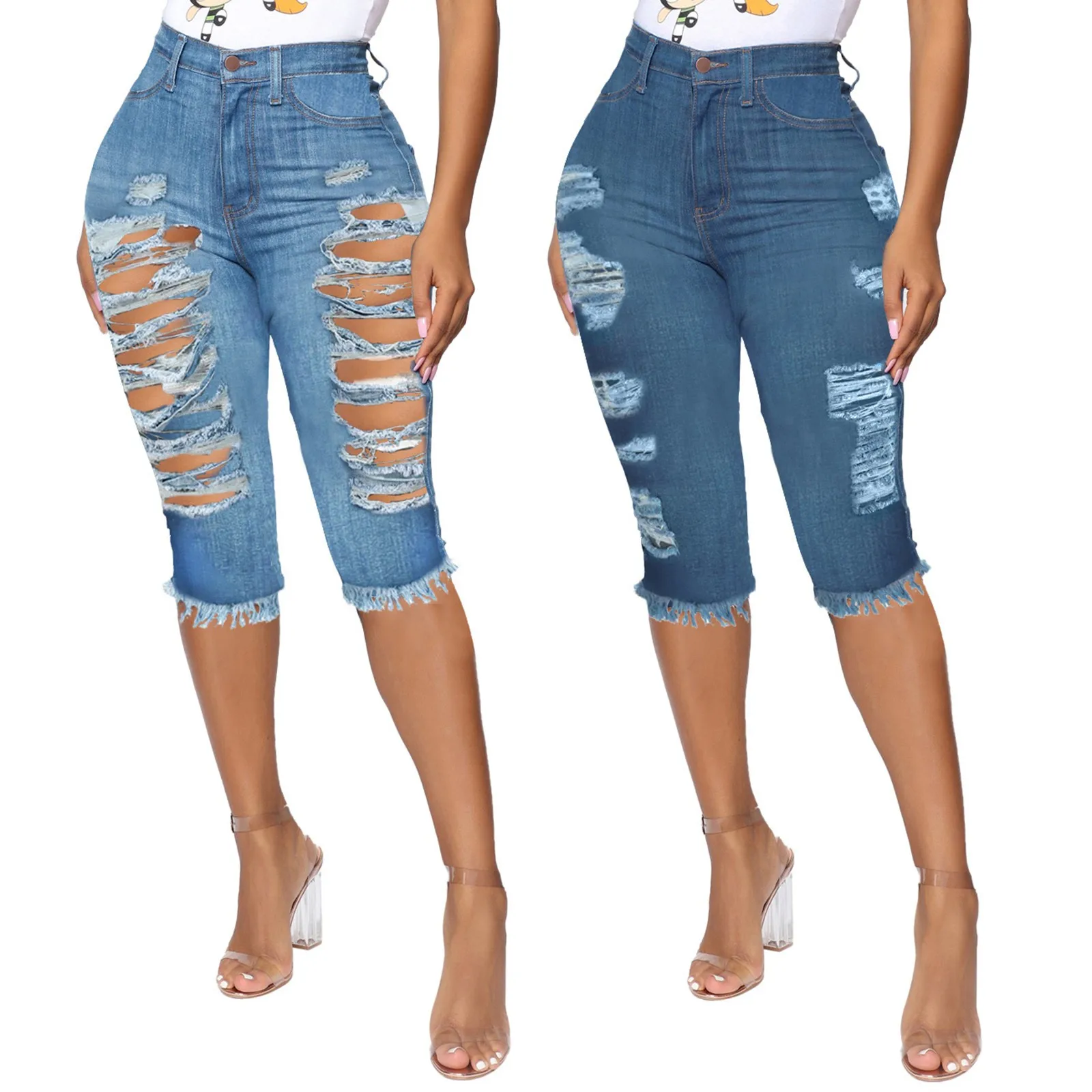 Women's Casual Fashion Insert Pockets Sexy Personality Ripped Jeans High Waist Slim And Skinny Denim Pants джинсы женские модные
Women's Casual Fashion Insert Pockets Sexy Personality Ripped Jeans High Waist Slim And Skinny Denim Pants джинсы женские модные