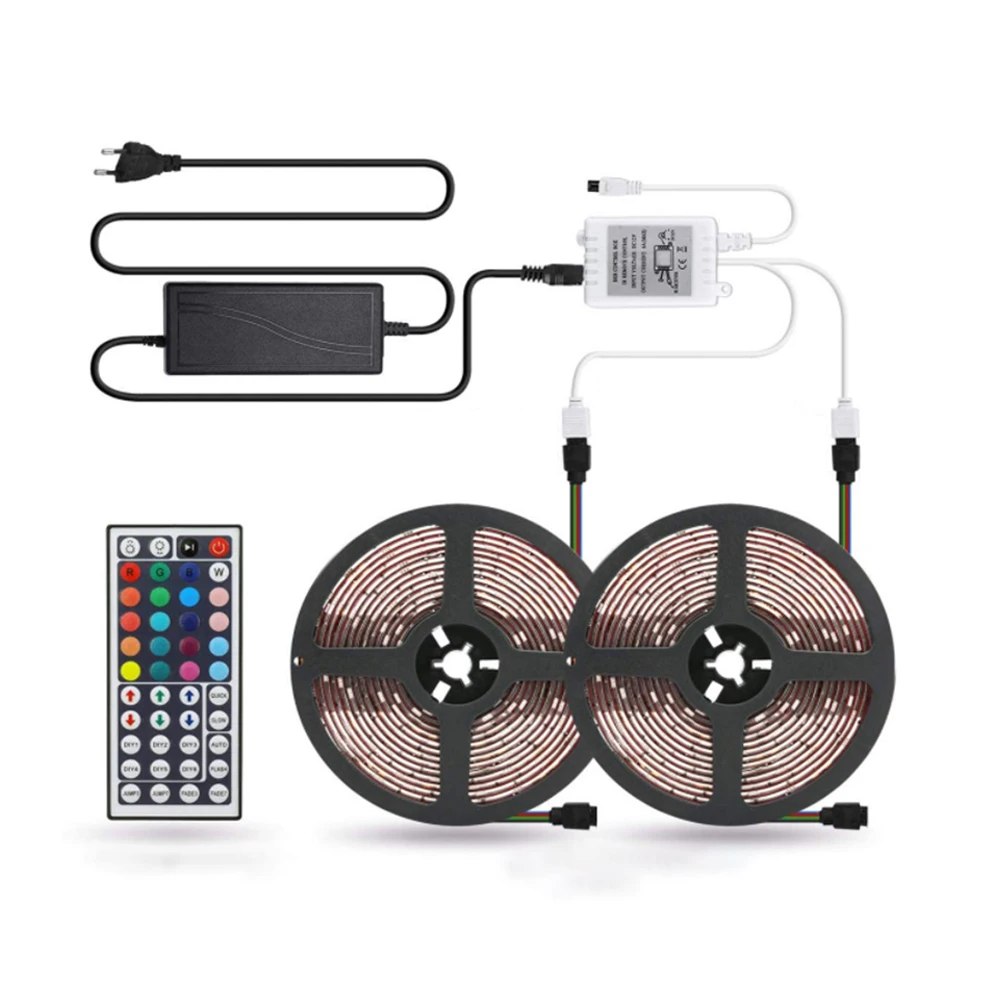 LED Strip Lights Kit Waterproof 32.8ft 5050 RGB 300led Strips Lighting Flexible Color Changing Rope Lights with 44 Key IR Remote
LED Strip Lights Kit Waterproof 32.8ft 5050 RGB 300led Strips Lighting Flexible Color Changing Rope Lights with 44 Key IR Remote