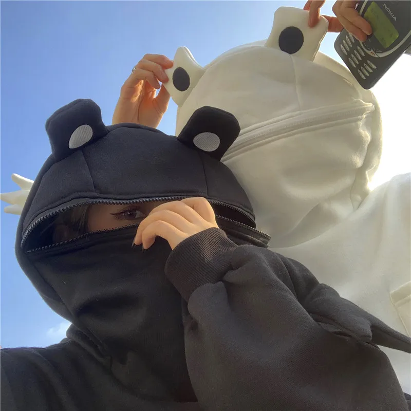 2020 Autumn/Winter Trend Frog Hooded Children's Fun Plus Velvet Hooded Sweater Personality Harajuku Pullover Loose Top Kawaii
2020 Autumn/Winter Trend Frog Hooded Children's Fun Plus Velvet Hooded Sweater Personality Harajuku Pullover Loose Top Kawaii
