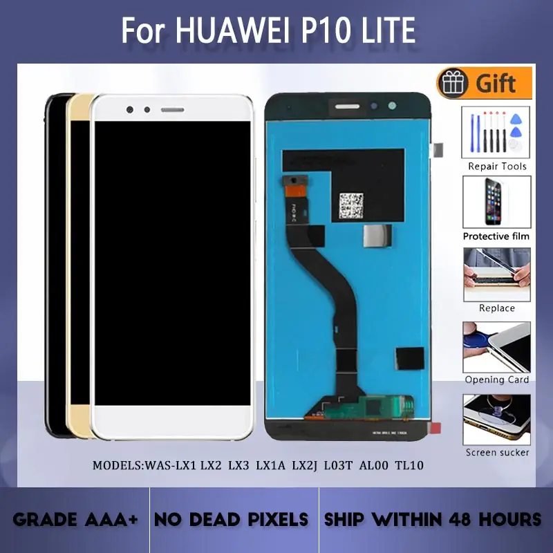 Для HUAWEI P10 Lite WAS LX1 LX2 LX3 LX1A ЖК-экран в сборе с передним корпусом Сенсорное стекло оригинальный черный белый золотой синий розовый
Для HUAWEI P10 Lite WAS LX1 LX2 LX3 LX1A ЖК-экран в сборе с передним корпусом Сенсорное стекло оригинальный черный белый золотой синий розовый