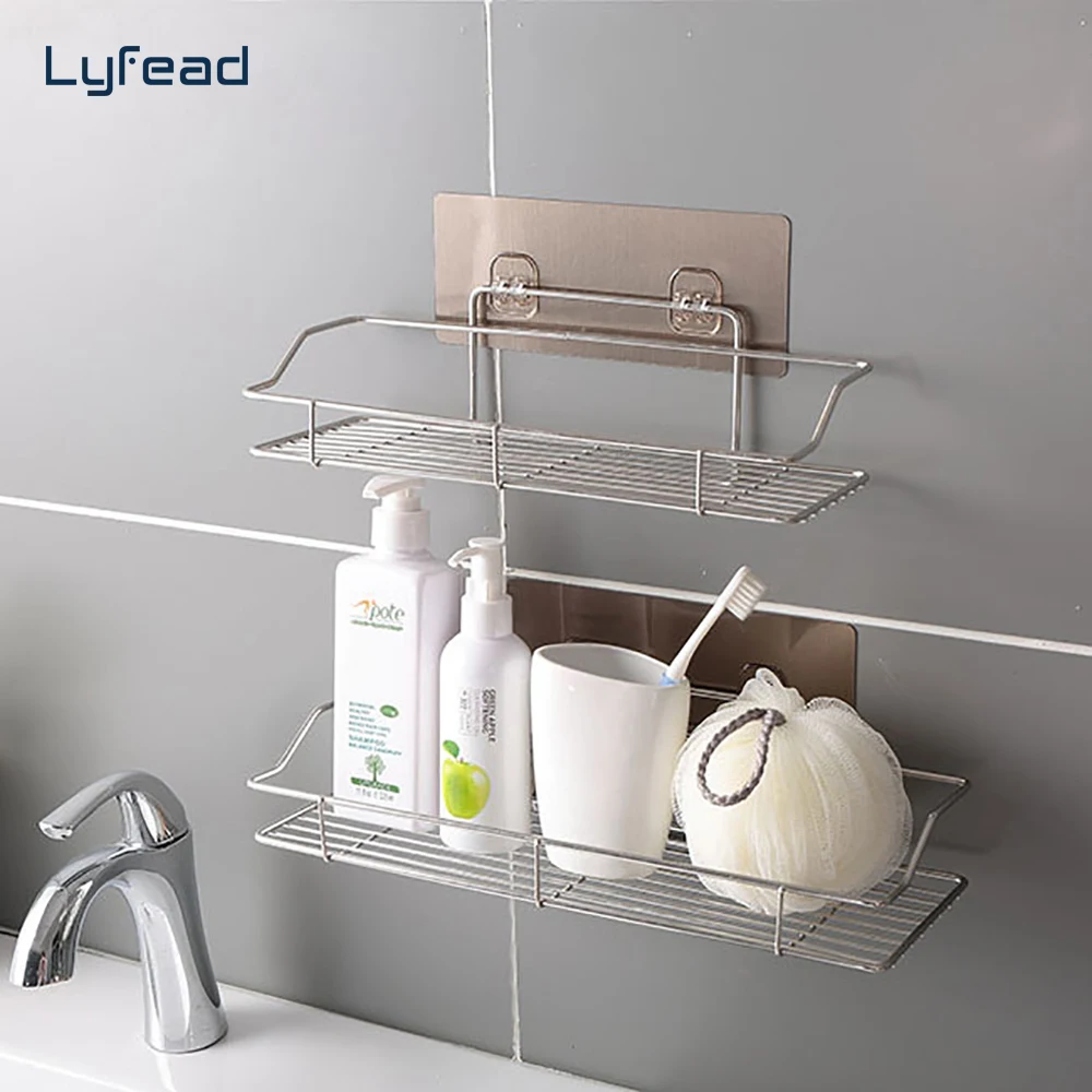 Lyfead Stainless Steel Bathroom Storage Shelf Punch-Free Corner Kitchen Bathroom Wall Hanging Storage Rack Holder Basket
Lyfead Stainless Steel Bathroom Storage Shelf Punch-Free Corner Kitchen Bathroom Wall Hanging Storage Rack Holder Basket