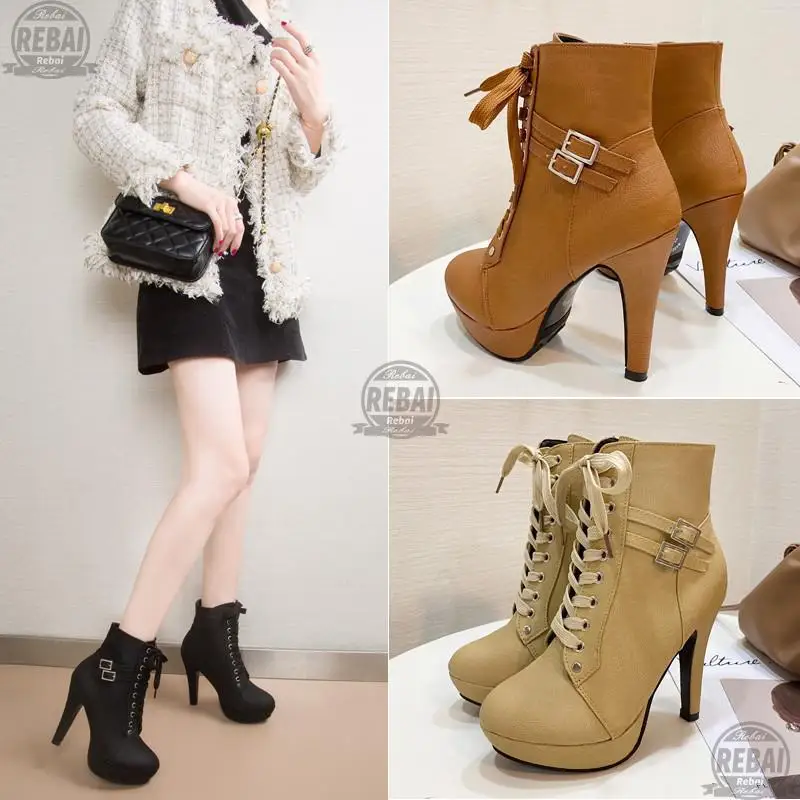 2021 New Women's Shoes Pu Martin Boots Winter Large Size 43 Round Head Waterproof Platform High Heel Side Zipper Botte Femme
2021 New Women's Shoes Pu Martin Boots Winter Large Size 43 Round Head Waterproof Platform High Heel Side Zipper Botte Femme