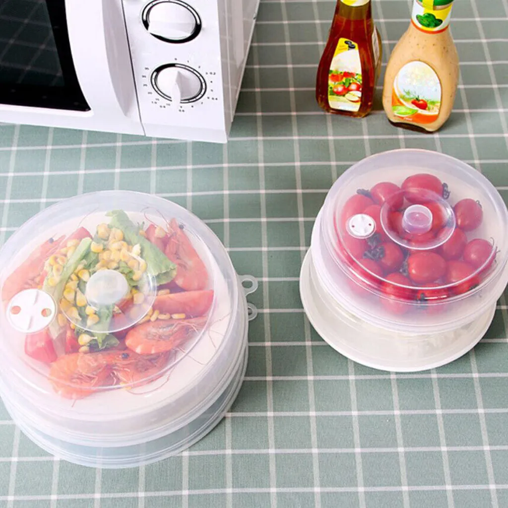 2PCS Plastic Microwave Plate Cover Clear Steam Splatter Food Wraps Reusable Silicone Food Fresh Keeping Sealed Covers #4py
2PCS Plastic Microwave Plate Cover Clear Steam Splatter Food Wraps Reusable Silicone Food Fresh Keeping Sealed Covers #4py