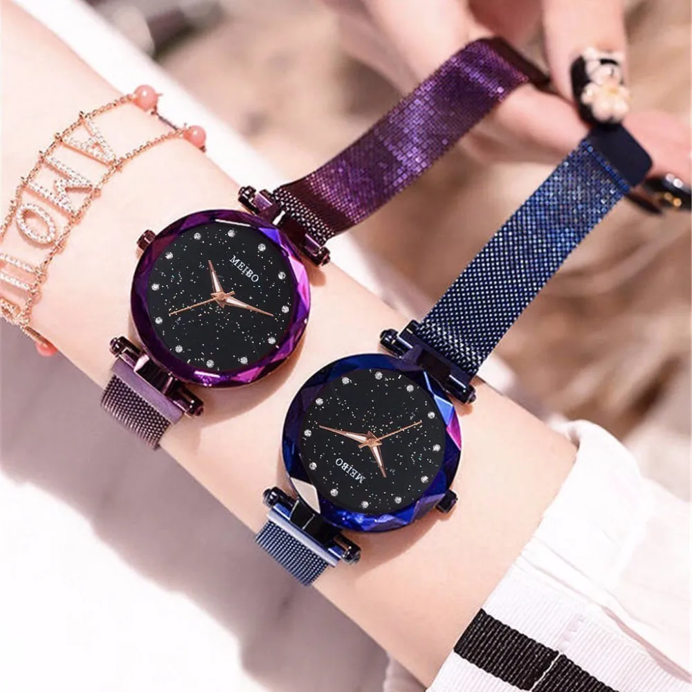 Women Magnet Buckle Starry Watch Casual Luxury MEIBO Women Geometric Surface Quartz Watches Relogio Feminino Dropshipping 
Women Magnet Buckle Starry Watch Casual Luxury MEIBO Women Geometric Surface Quartz Watches Relogio Feminino Dropshipping