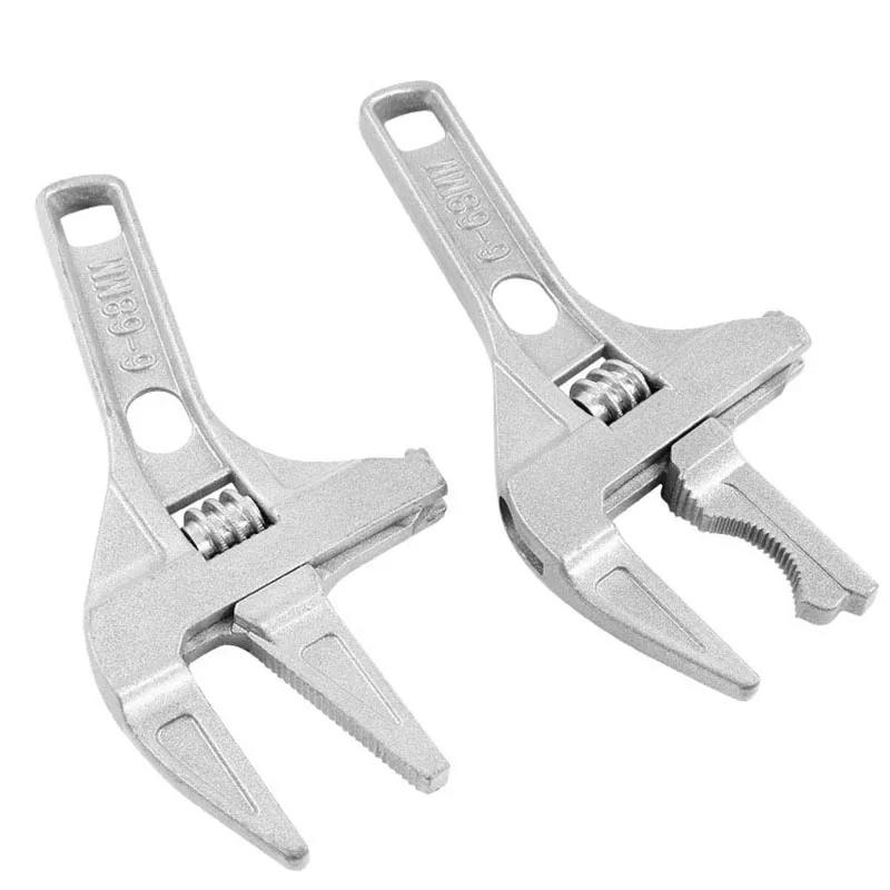 1pc Short Shank Large Opening Bathroom Wrench Tool Aluminum Alloy Adjustable Universal Snap Wrench Spanner Repair Set Tools 
1pc Short Shank Large Opening Bathroom Wrench Tool Aluminum Alloy Adjustable Universal Snap Wrench Spanner Repair Set Tools