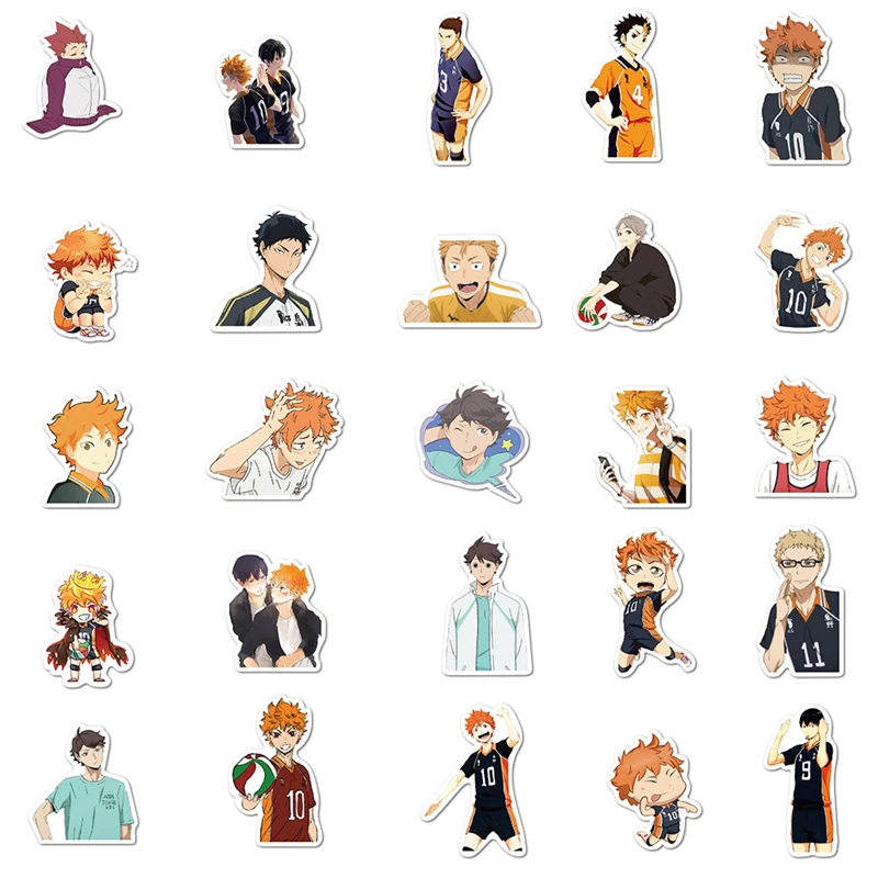 50Pack Cartoon Anime Haikyuu Stickers Funny Skateboard Laptop Guitar Waterproof Luggage Graffiti Cute Sticker Kids Toys
50Pack Cartoon Anime Haikyuu Stickers Funny Skateboard Laptop Guitar Waterproof Luggage Graffiti Cute Sticker Kids Toys