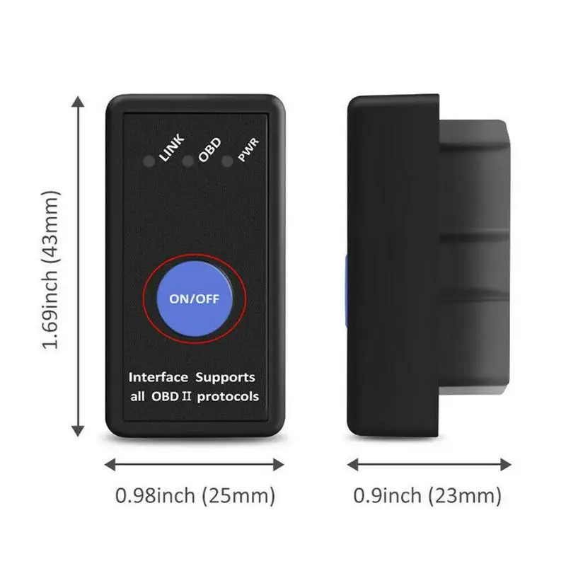 High Quality OBD2 Elm327 Bluetooth V1.5 Engine code OBD2 reader Auto 2 Tool OBD Mini Diagnostic Dropshipping Car Scanner S2Z5
High Quality OBD2 Elm327 Bluetooth V1.5 Engine code OBD2 reader Auto 2 Tool OBD Mini Diagnostic Dropshipping Car Scanner S2Z5