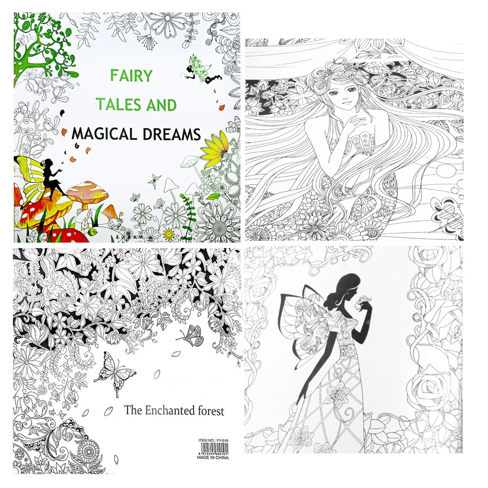 25*25CM Fairy Tales And Magical Dreams Children Adult Graffiti Coloring Book
25*25CM Fairy Tales And Magical Dreams Children Adult Graffiti Coloring Book