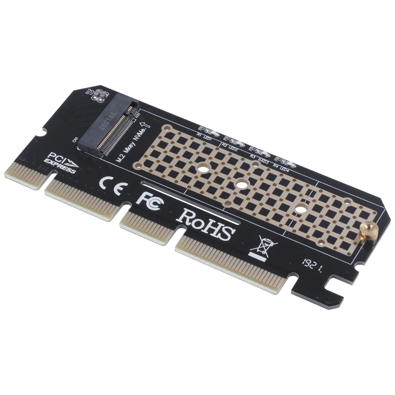 

M.2 NVMe SSD NGFF to PCIE 3.0 X16 Adapter M Key Interface Card Suppor PCI Express 3.0 x4 2230-2280 Size m.2 Full Speed