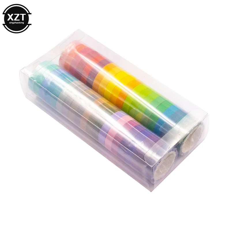 40Pcs Rainbow Roll Diy Washi Sticky Paper Tape Masking Tape Self Adhesive Tape Scrapbooking Diary Decorative Scrapbook Gift
40Pcs Rainbow Roll Diy Washi Sticky Paper Tape Masking Tape Self Adhesive Tape Scrapbooking Diary Decorative Scrapbook Gift