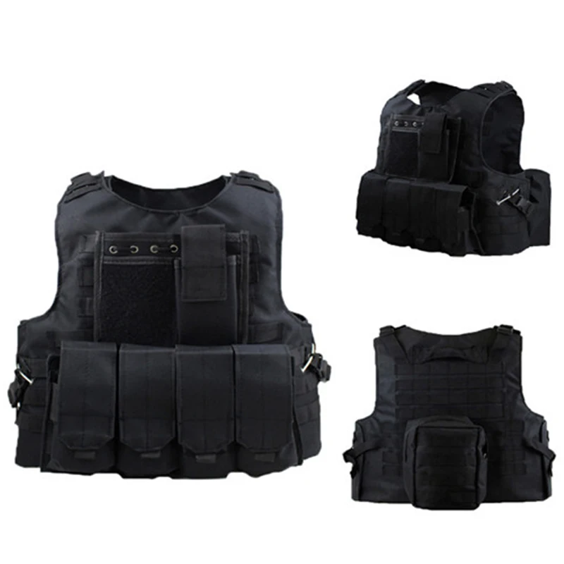 Black SWAT 4 Magazines Airsoft Tactical Vest Molle System Airsoft Paintball Gear
Black SWAT 4 Magazines Airsoft Tactical Vest Molle System Airsoft Paintball Gear