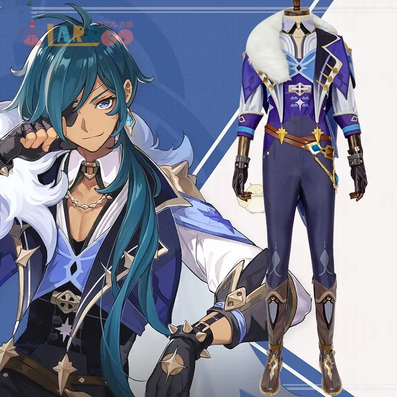 Lardoo Kaeya Cosplay Costume Game Genshin Impact Mondstadt Knights Handsome Combat Uniform Activity Party Role Play Clothing
Lardoo Kaeya Cosplay Costume Game Genshin Impact Mondstadt Knights Handsome Combat Uniform Activity Party Role Play Clothing
