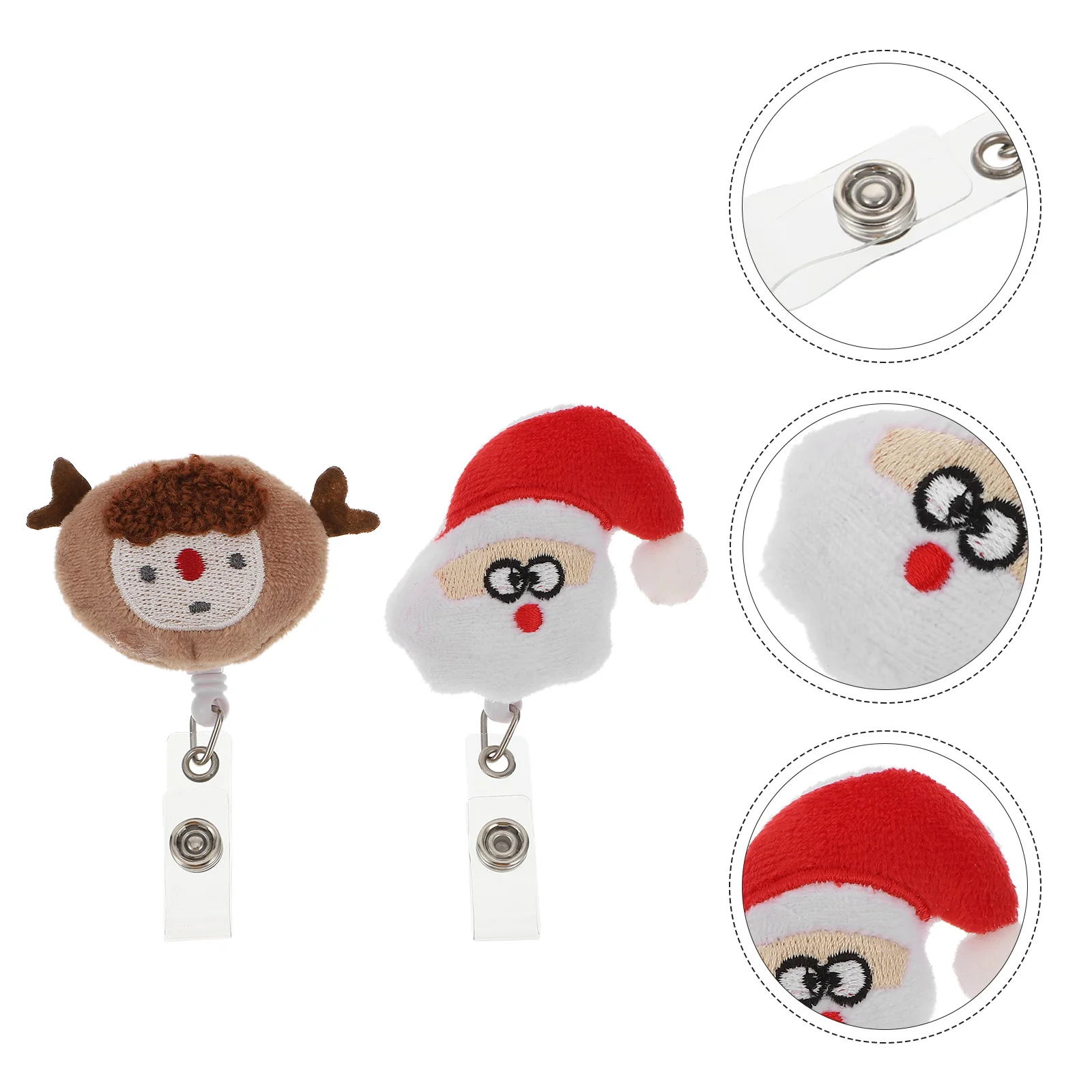 2pcs Christmas Series Durable and Retractable ID Badges Buckles Cards Holders Cards Hanging Buckles 
2pcs Christmas Series Durable and Retractable ID Badges Buckles Cards Holders Cards Hanging Buckles
