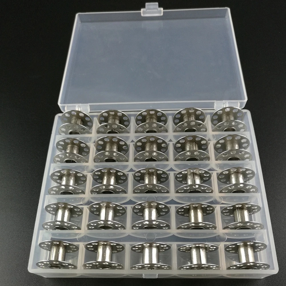 25Pcs/Set Empty Bobbins Sewing Machine Plastic Case Storage Box for Sewing Machine Spools with Thread Storage Case Sewing Tools
25Pcs/Set Empty Bobbins Sewing Machine Plastic Case Storage Box for Sewing Machine Spools with Thread Storage Case Sewing Tools