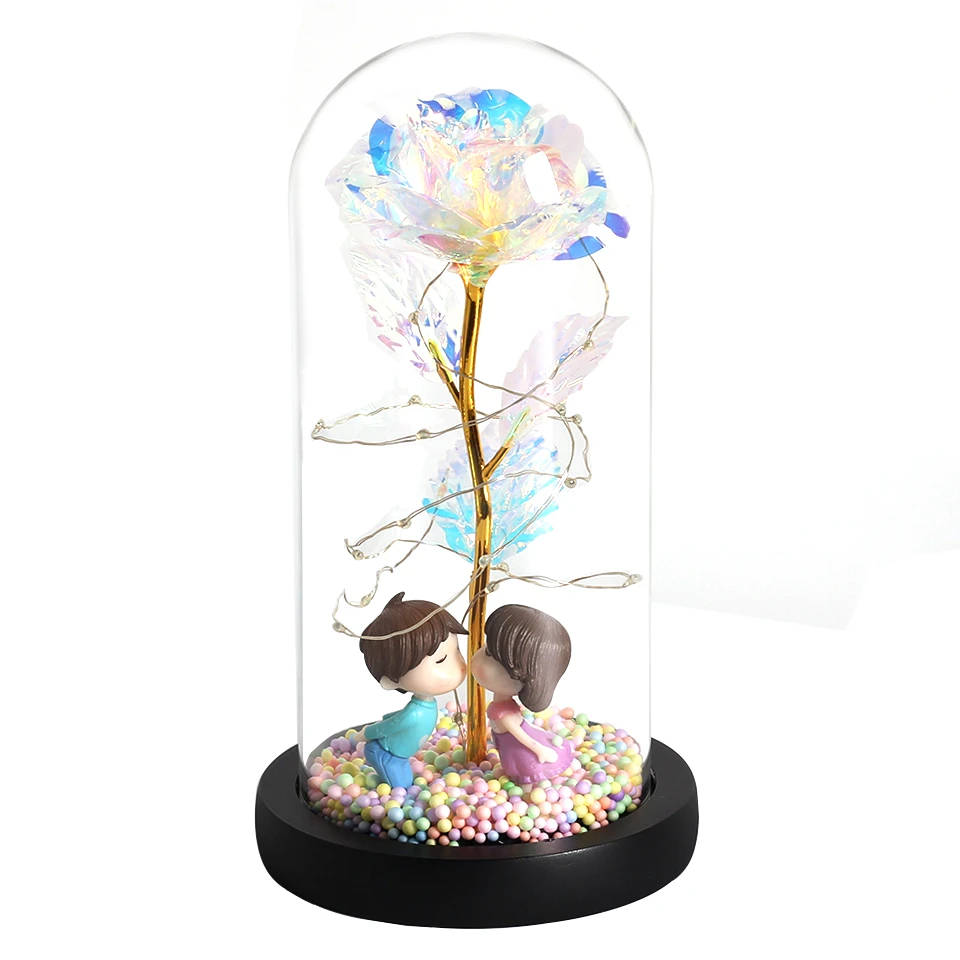 2021 LED Enchanted Galaxy Rose Eternal Gold Foil Flower With Fairy String Lights In Dome For Christmas Valentine's Day Gift
2021 LED Enchanted Galaxy Rose Eternal Gold Foil Flower With Fairy String Lights In Dome For Christmas Valentine's Day Gift
