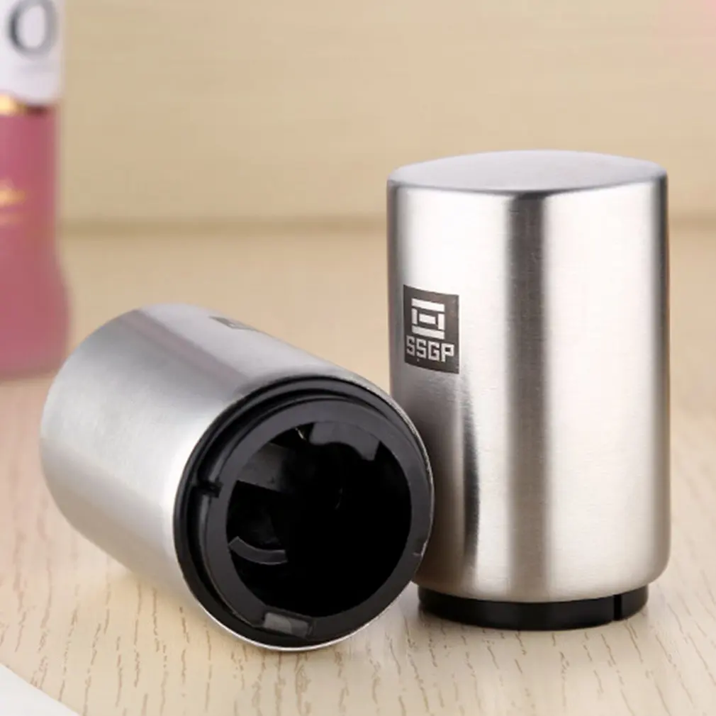 Creative Automatic Beer Bottle Opener Stainless Steel Wine Beer Soda Glass Cap Bottle Opener Portable Bar Accessories
Creative Automatic Beer Bottle Opener Stainless Steel Wine Beer Soda Glass Cap Bottle Opener Portable Bar Accessories