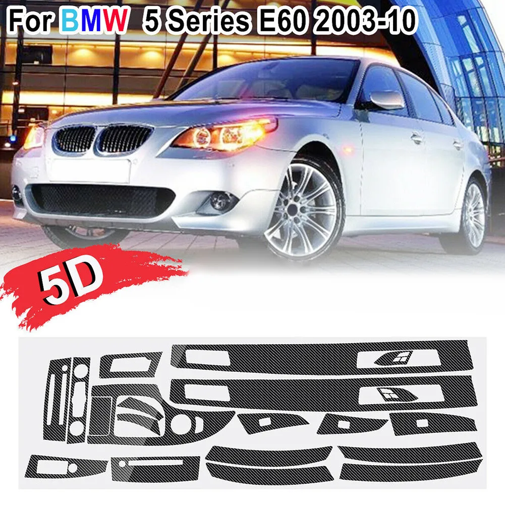 5D Glossy Carbon Fiber Car Sticker DIY Interior Decoration Vinyl Decal For BMW 5-Series E60 2003-2010 Decal Accessories
5D Glossy Carbon Fiber Car Sticker DIY Interior Decoration Vinyl Decal For BMW 5-Series E60 2003-2010 Decal Accessories