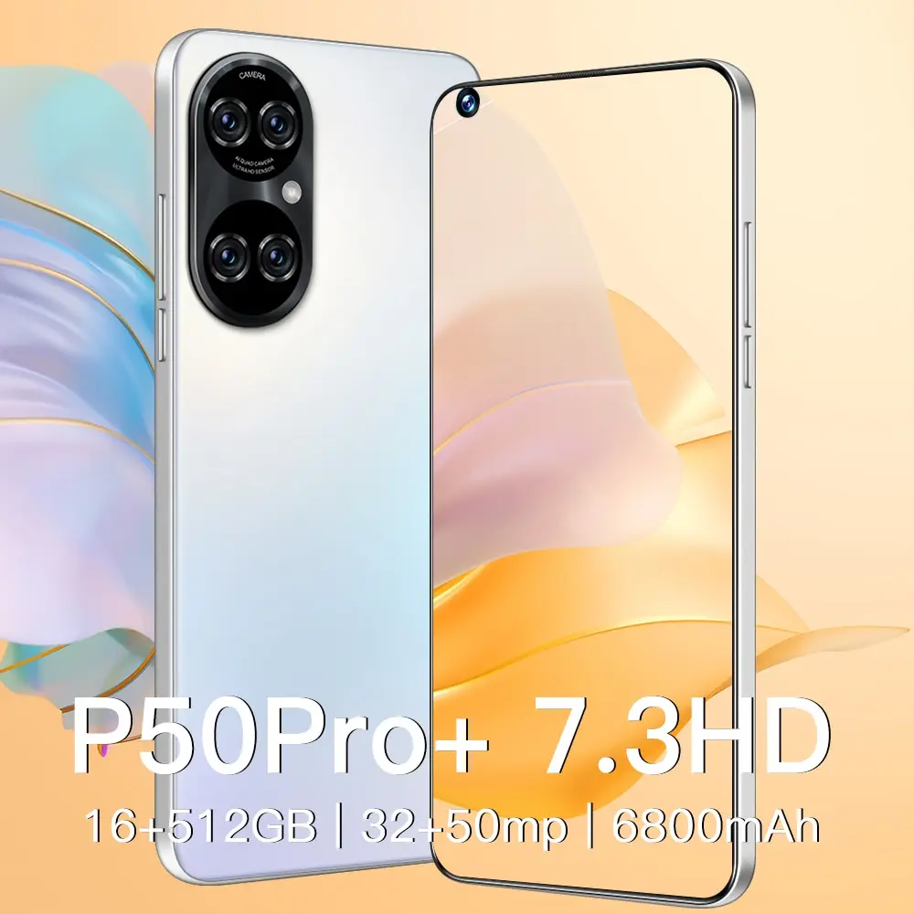 P50 Pro + 7.3 Inch Full Screen 16+512gb Face Unlock 32+50mp 6800mah 5g Smart Phone Andriod 11 Qualcomm 888 Gps Cell Phone
P50 Pro + 7.3 Inch Full Screen 16+512gb Face Unlock 32+50mp 6800mah 5g Smart Phone Andriod 11 Qualcomm 888 Gps Cell Phone