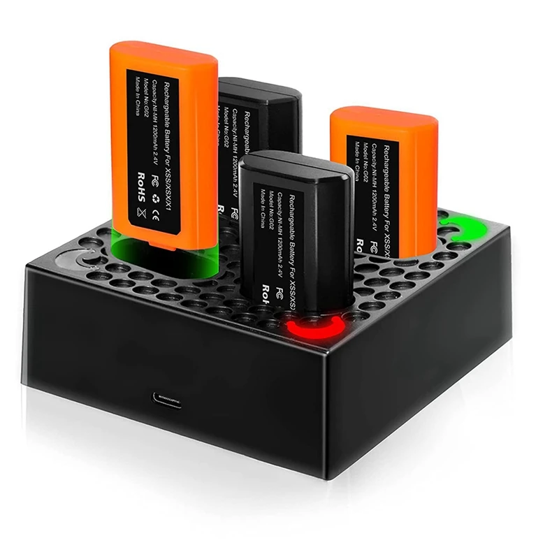 4 PCS Controller Battery Pack for One/ Series Rechargeable Battery with LED Charging Station and USB Cable
4 PCS Controller Battery Pack for One/ Series Rechargeable Battery with LED Charging Station and USB Cable