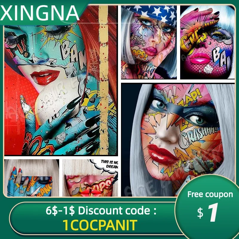 5D DIY Full Diamond Embroidery "Graffiti Women " Diamond Painting Cross Stitch Rhinestone Home Decoration
5D DIY Full Diamond Embroidery "Graffiti Women " Diamond Painting Cross Stitch Rhinestone Home Decoration