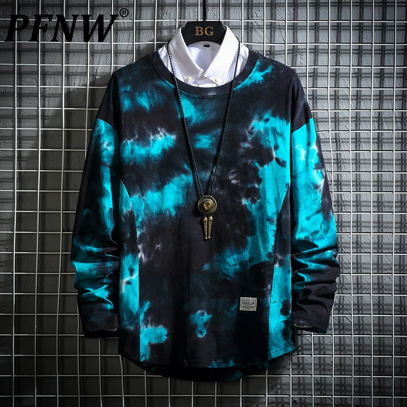 PFNW 2021 Autumn New Men's Long Sleeve Tie Dyed Round Neck Pullovers Handsome Oversized Men's Shirt Tide Fake Tow Piece 12X0424
PFNW 2021 Autumn New Men's Long Sleeve Tie Dyed Round Neck Pullovers Handsome Oversized Men's Shirt Tide Fake Tow Piece 12X0424