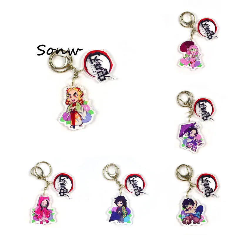 Anime Demon Slayer Kimetsu No Yaiba Keychain Kamado Tanjirou Kamado-Nezuko Tomioka Giyuu Keyring Acrylic KeyChains Cute Keychain
Anime Demon Slayer Kimetsu No Yaiba Keychain Kamado Tanjirou Kamado-Nezuko Tomioka Giyuu Keyring Acrylic KeyChains Cute Keychain