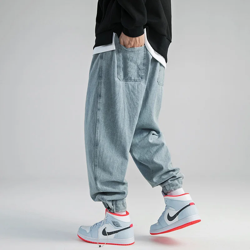 Thin Section Jeans Men Loose Pants Teenager Cotton Denim Trousers Casual Elastic Small Leg Clothes Hip Hop Fashion For Home Bape
Thin Section Jeans Men Loose Pants Teenager Cotton Denim Trousers Casual Elastic Small Leg Clothes Hip Hop Fashion For Home Bape