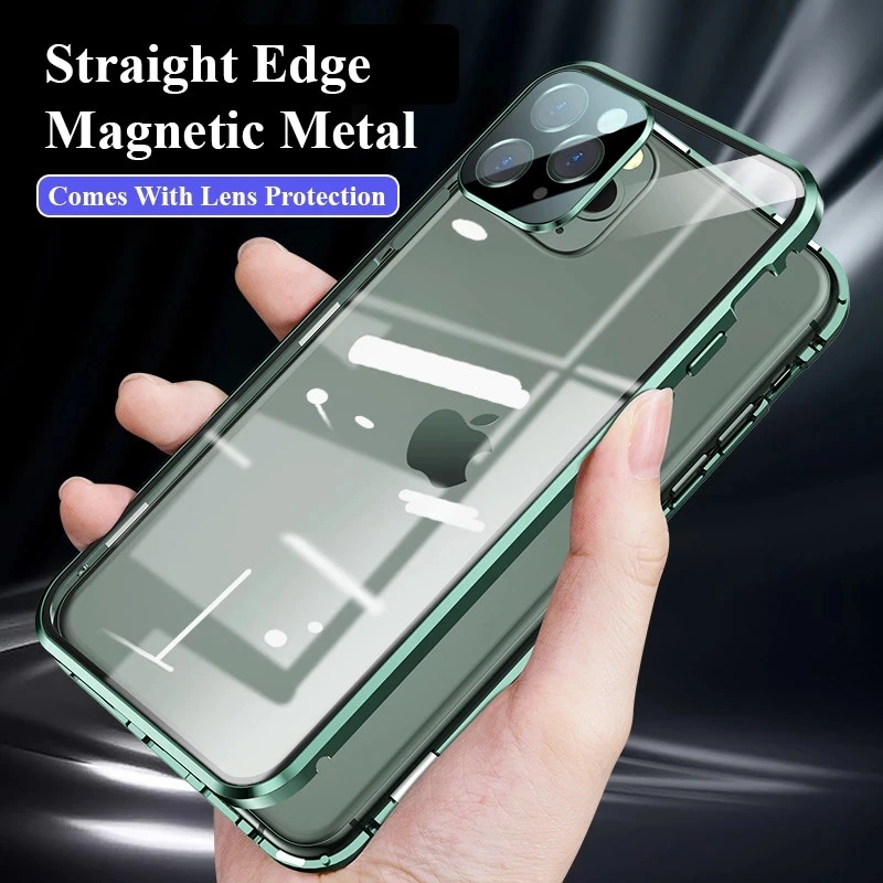 360 Magnetic Case For IPhone12 12Mini 12Pro 12 Pro MAX Camera Lens Protector Film Tempered Glass Cover Metal Bumper Case
360 Magnetic Case For IPhone12 12Mini 12Pro 12 Pro MAX Camera Lens Protector Film Tempered Glass Cover Metal Bumper Case
