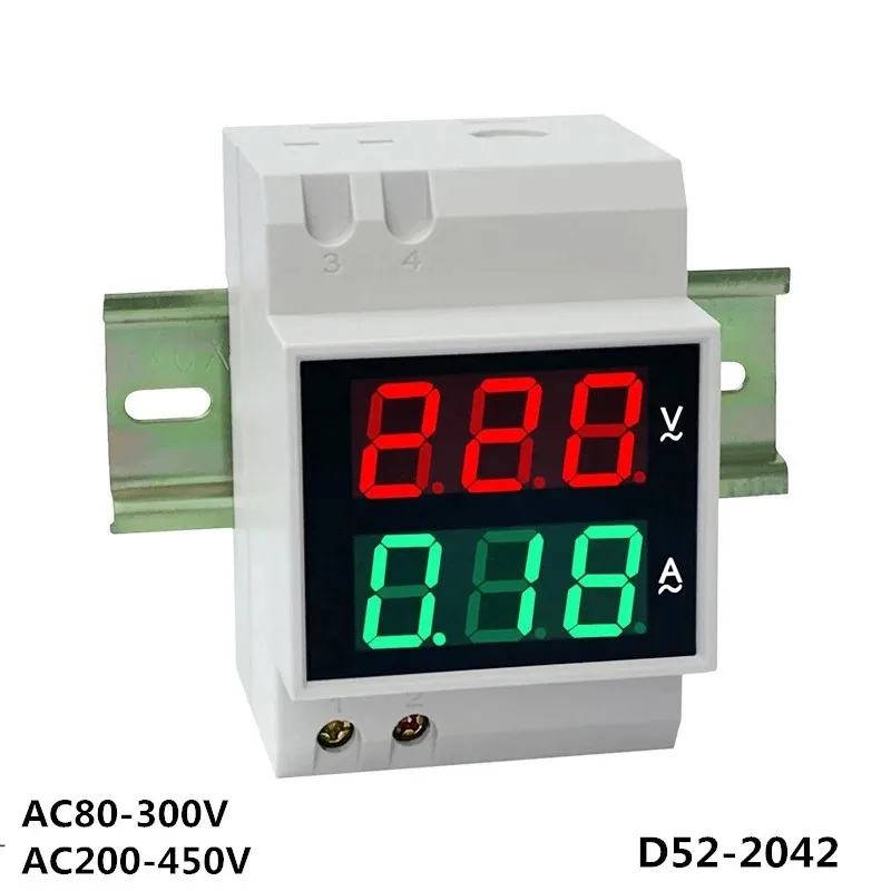Вольтметр на Din-рейку D52-2042, амперметр AC80-300V, AC200V-450V, цифровой вольтметр переменного тока, измеритель напряжения и тока, светодиодный дисплей, ...
Вольтметр на Din-рейку D52-2042, амперметр AC80-300V, AC200V-450V, цифровой вольтметр переменного тока, измеритель напряжения и тока, светодиодный дисплей, ...