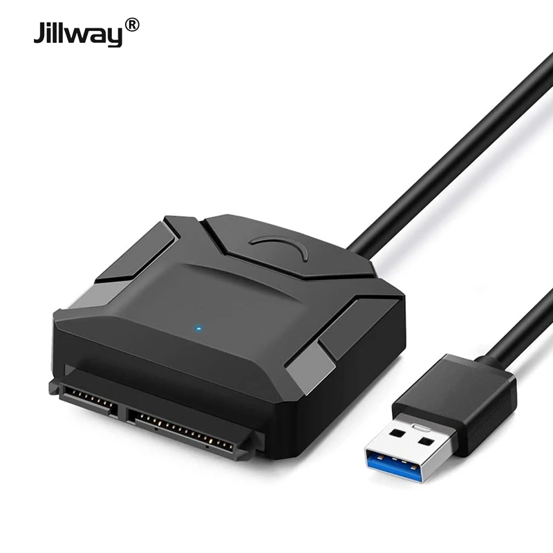 

Кабель-адаптер Jillway USB 3,0 на SATA, поддержка UASP SATA на USB, конвертер для жестких дисков 2,5 3,5, SSD и твердотельных накопителей