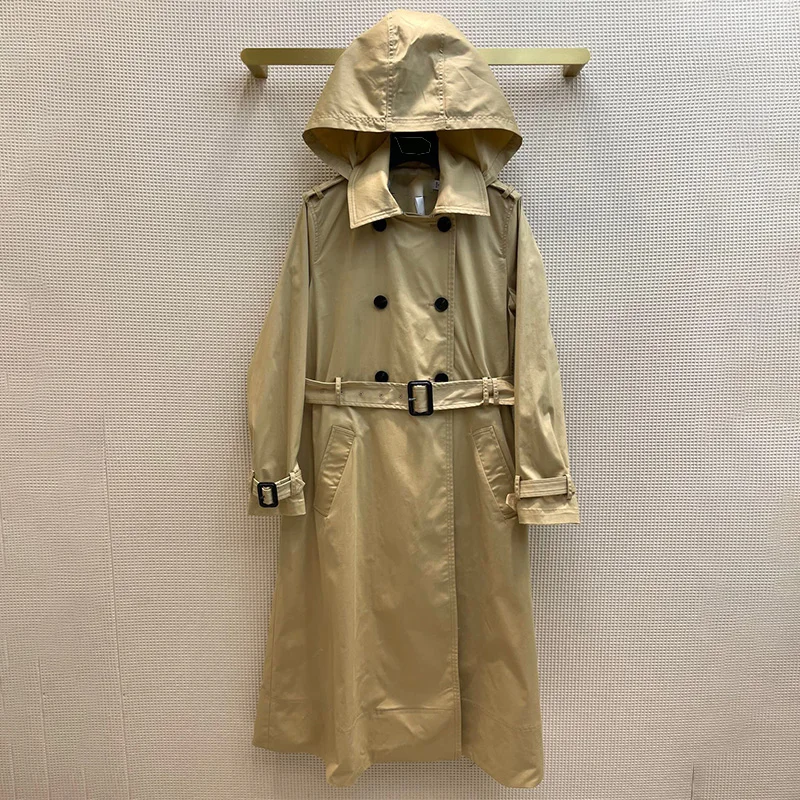 2021 Autumn Cotton Trench Coat for Women Large Size Solid Color Pocket Hooded Windbreaker Outerwear khaki Coat Women's Clothing
2021 Autumn Cotton Trench Coat for Women Large Size Solid Color Pocket Hooded Windbreaker Outerwear khaki Coat Women's Clothing
