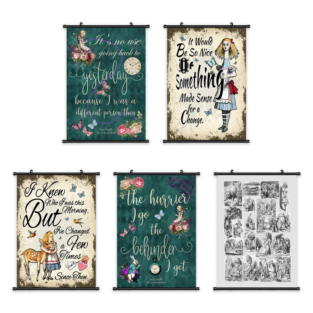 Wall Art Disney Canvas Alice in Wonderland Pictures Poster Plastic Scroll Hanging Painting Printed Home Decoration Living Room
Wall Art Disney Canvas Alice in Wonderland Pictures Poster Plastic Scroll Hanging Painting Printed Home Decoration Living Room