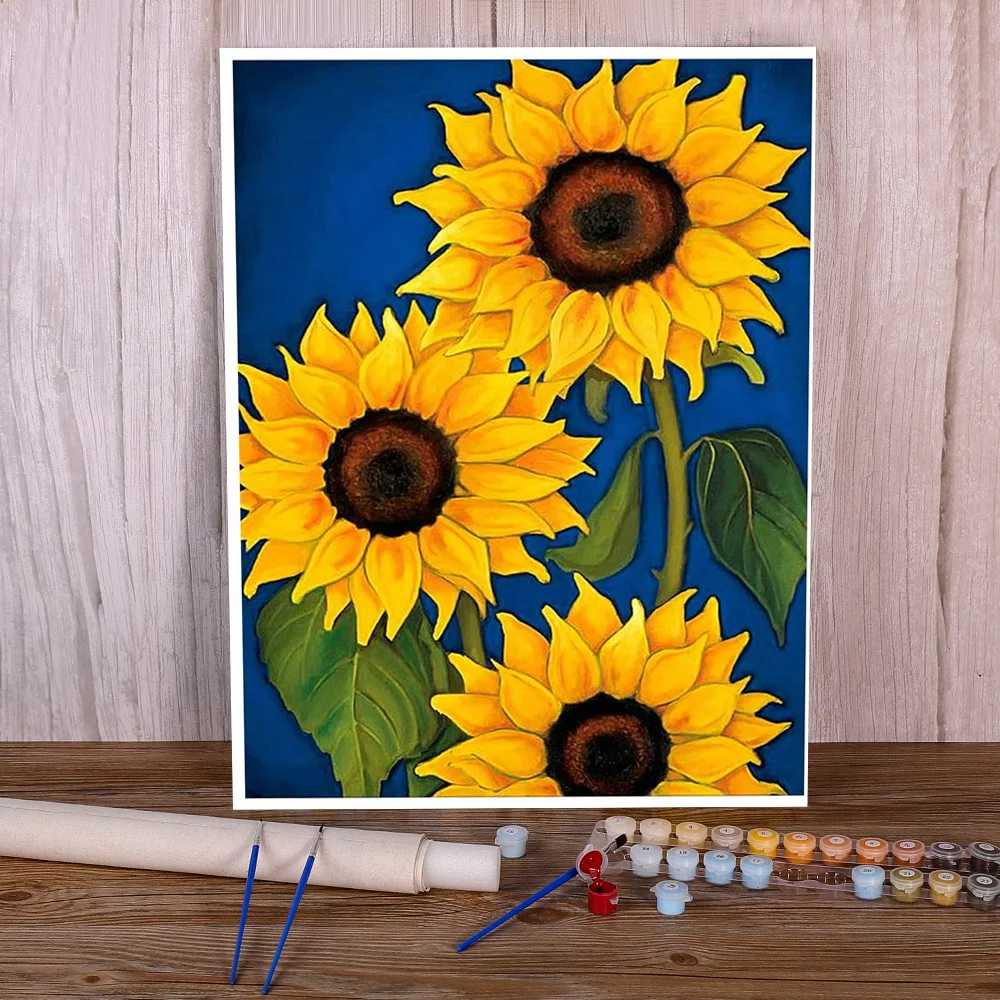 Flower Sunflower Painting By Numbers Kit Acrylic Paints 40*50 Canvas Pictures Loft Picture For Adults For Drawing Handiwork
Flower Sunflower Painting By Numbers Kit Acrylic Paints 40*50 Canvas Pictures Loft Picture For Adults For Drawing Handiwork