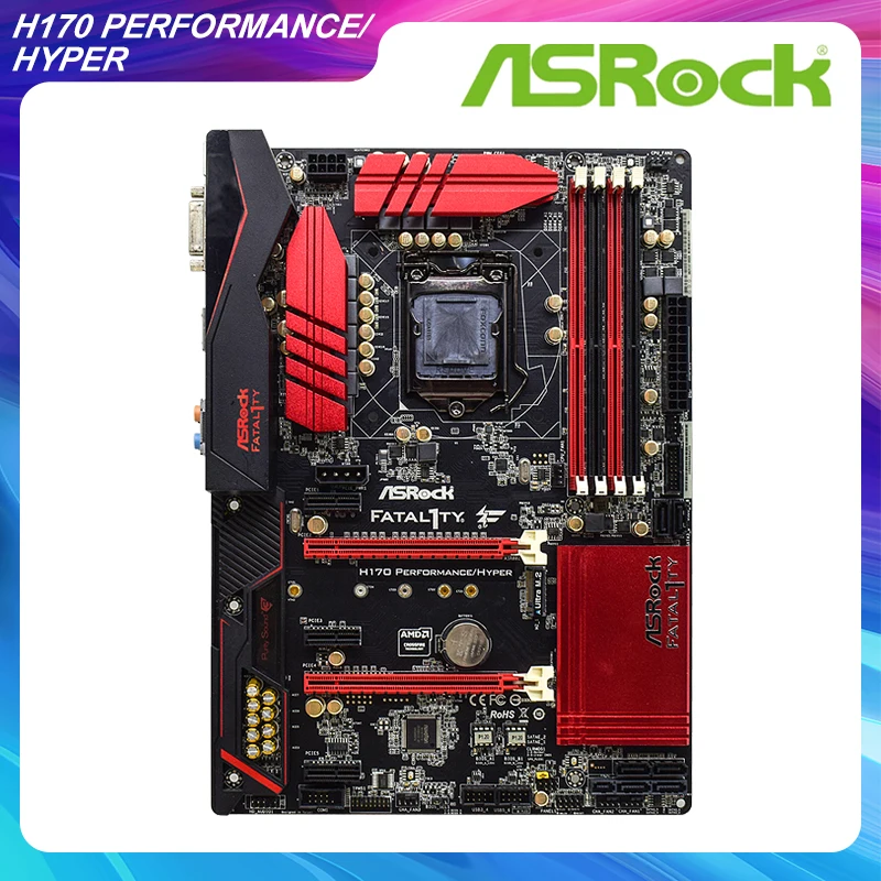 

Motheboard 1151 Motheboard DDR4 For ASRock H170 PERFORMANCE/HYPER Intel H170 64G M.2 Support Core i3 i5 i7 Cpus PCI-E X16 USB3.0