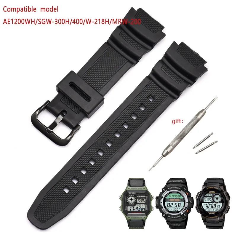 Rubber Strap Suitable For-Casio AE1200WH/SGW-300H/400/W-218H/MRW-200 Silicone Watchband Pin Buckle Strap Watch Wrist Bracelet
Rubber Strap Suitable For-Casio AE1200WH/SGW-300H/400/W-218H/MRW-200 Silicone Watchband Pin Buckle Strap Watch Wrist Bracelet