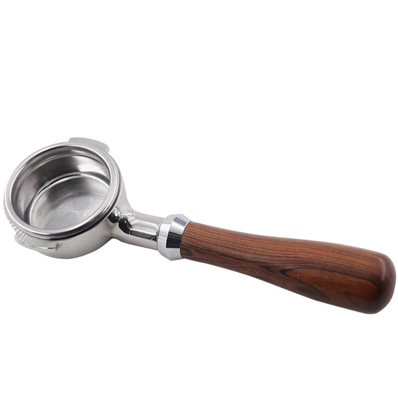 SHGO HOT-58Mm Stainless Steel Coffee Machine E61 No Base Filter Bracket Coffee Bottomless Handle Coffee Spoon Wooden Handle Prof
SHGO HOT-58Mm Stainless Steel Coffee Machine E61 No Base Filter Bracket Coffee Bottomless Handle Coffee Spoon Wooden Handle Prof