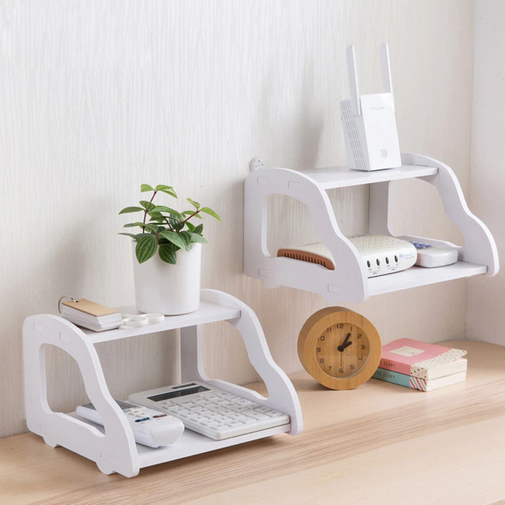 Floating Shelves Wall Mounted 2-Tier PVC Wall Shelf for TV Accessories WiFi Router TV Set Top Box
Floating Shelves Wall Mounted 2-Tier PVC Wall Shelf for TV Accessories WiFi Router TV Set Top Box
