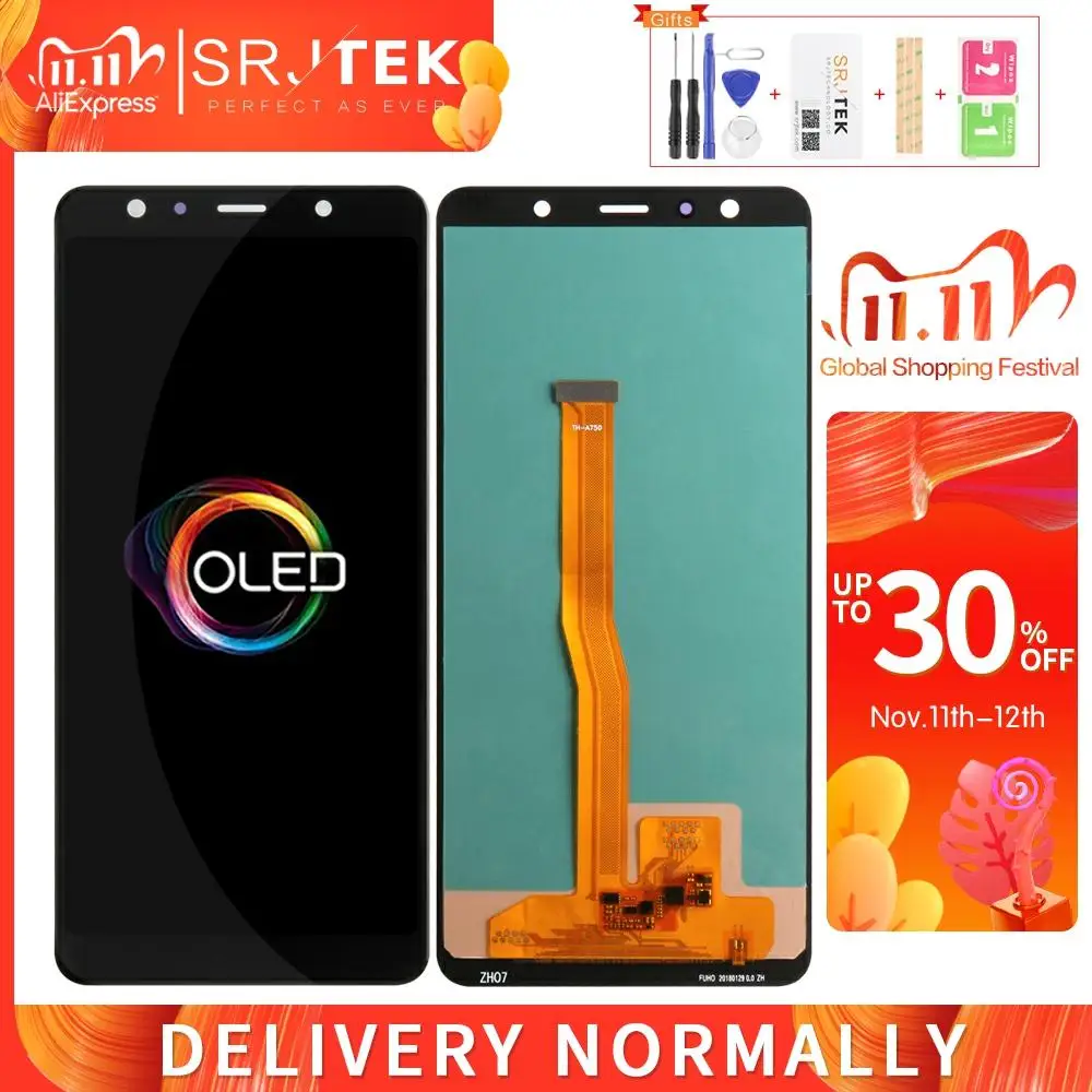 AMOLED для Samsung Galaxy A7 2018 A750F ЖК-дисплей A750 Сенсорный экран дигитайзер стеклянная сборка для Samsung A750 дисплей
AMOLED для Samsung Galaxy A7 2018 A750F ЖК-дисплей A750 Сенсорный экран дигитайзер стеклянная сборка для Samsung A750 дисплей