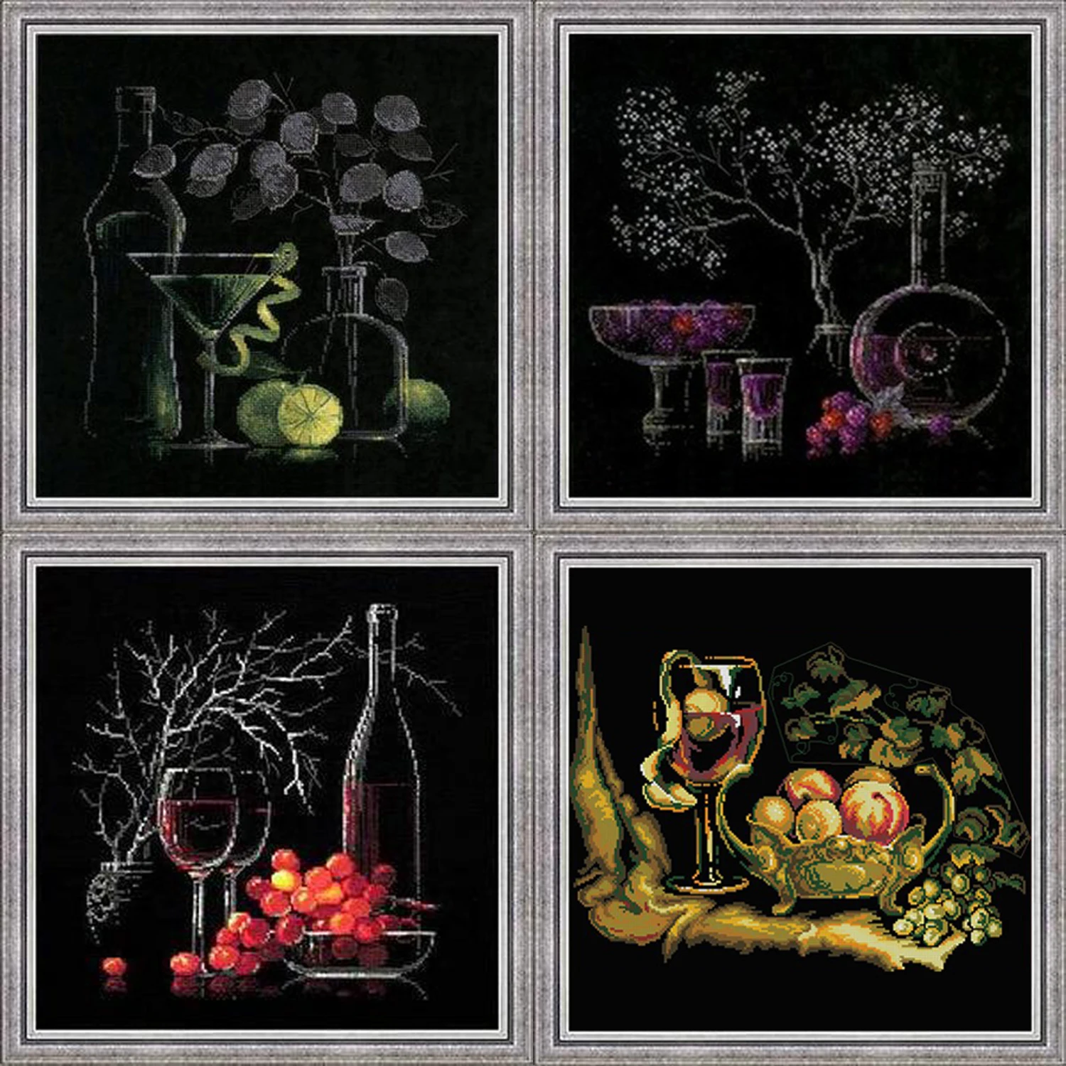 Bobo Luminous Fruit Grape Wineglass Cross Stitch Sets For Embroidery Kits High Quality Fabric DMC Cotton Thread DIY 14CT
Bobo Luminous Fruit Grape Wineglass Cross Stitch Sets For Embroidery Kits High Quality Fabric DMC Cotton Thread DIY 14CT