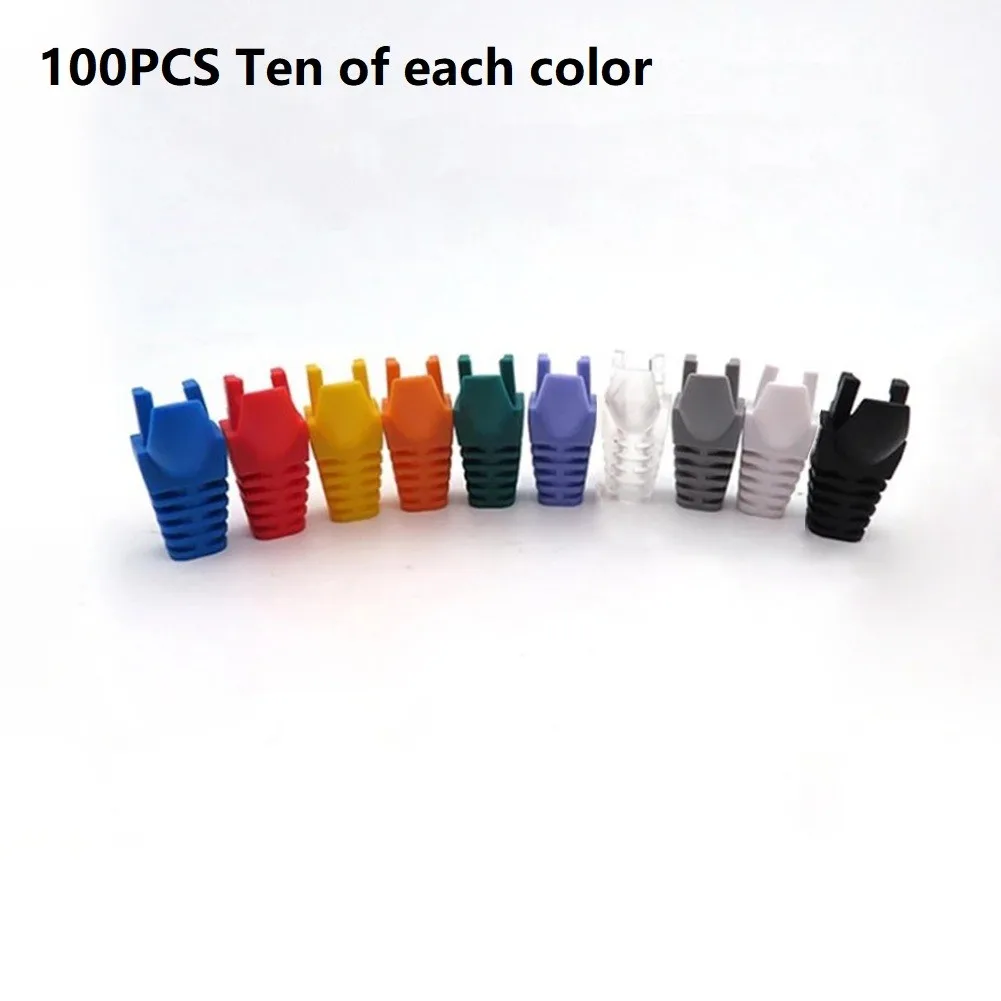 100Pcs RJ-45 Plugs Protective Sleeve Mixed Colors Adapter Cover Network Cable Plugs For Wire Diameter Below 6mm
100Pcs RJ-45 Plugs Protective Sleeve Mixed Colors Adapter Cover Network Cable Plugs For Wire Diameter Below 6mm