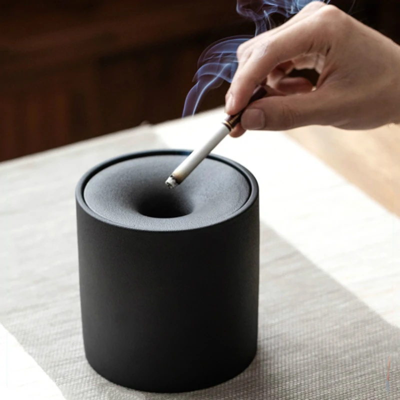 Coarse Pottery Windproof Ashtray with Lid for Tabletop Gift for Friends Hotel Outdoor Home Decoration Smokeless Ashtray Holder
Coarse Pottery Windproof Ashtray with Lid for Tabletop Gift for Friends Hotel Outdoor Home Decoration Smokeless Ashtray Holder