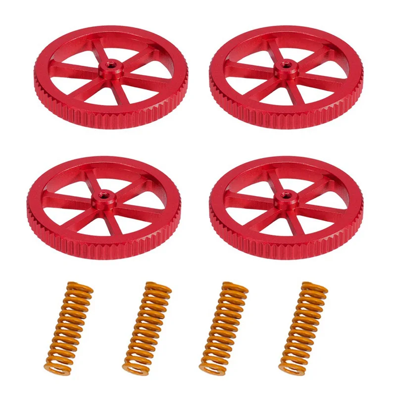 New Upgraded 4PCS Aluminum Hand Twist Leveling Nut With 4PCS Hot Bed Die Springs For Ender 3/3 Pro/3 V2, Ender 5/5 Plus/Pro
New Upgraded 4PCS Aluminum Hand Twist Leveling Nut With 4PCS Hot Bed Die Springs For Ender 3/3 Pro/3 V2, Ender 5/5 Plus/Pro
