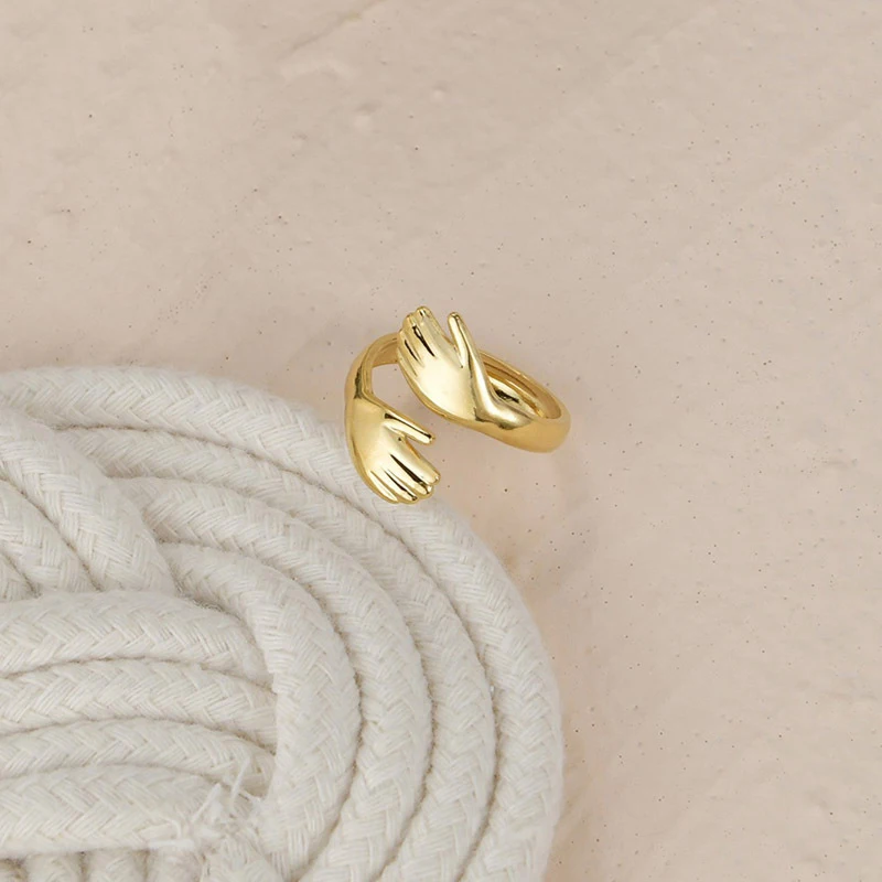 Sweet Hug Rings for Women Open Adjustable Titanium Steel French Jewelry Couple Dating Ring Accessories Wholesale Bague Femme
Sweet Hug Rings for Women Open Adjustable Titanium Steel French Jewelry Couple Dating Ring Accessories Wholesale Bague Femme