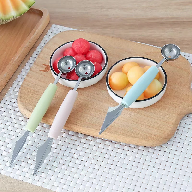 2 in1 Dual-Head Fruit Carving Knife Watermelon Digging Spoon Ice Cream Baller Scoop Stacks Spoon Home Kitchen Accessories Tools
2 in1 Dual-Head Fruit Carving Knife Watermelon Digging Spoon Ice Cream Baller Scoop Stacks Spoon Home Kitchen Accessories Tools